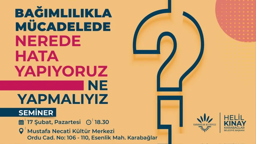 Karabağlar’da bağımlık ile mücadele masaya yatırılacak haberinin görseli