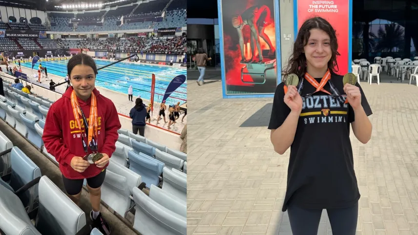Göztepeli minik yüzücülerden rekor! haberinin görseli