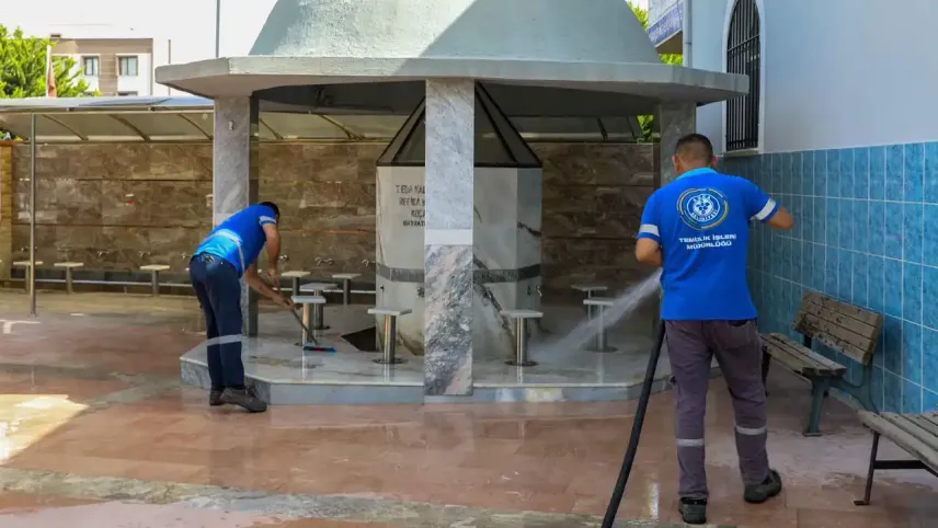 Buca’da bayram temizliği başladı haberinin görseli