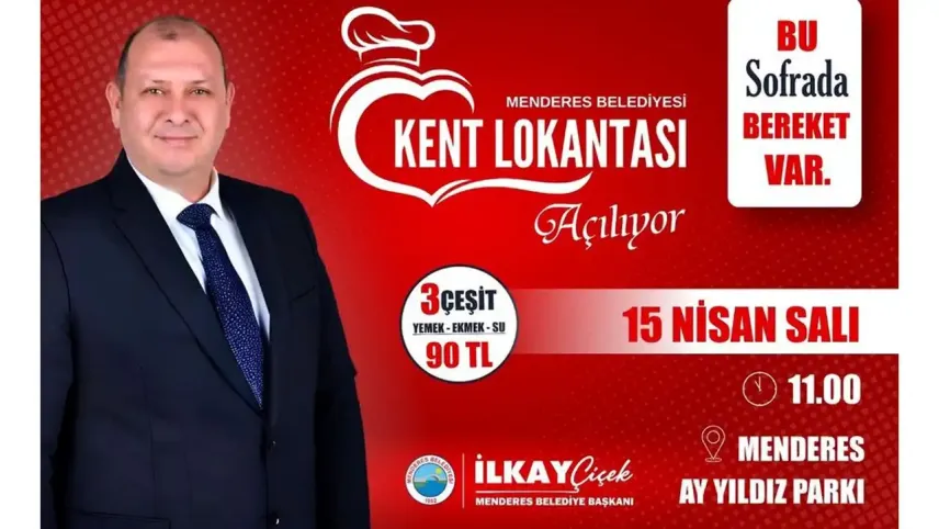 Menderes'te Kent Lokantası için geri sayım başladı haberinin görseli