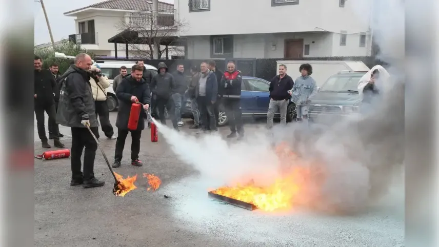 Urla’daki otellere yangın tatbikatı haberinin görseli
