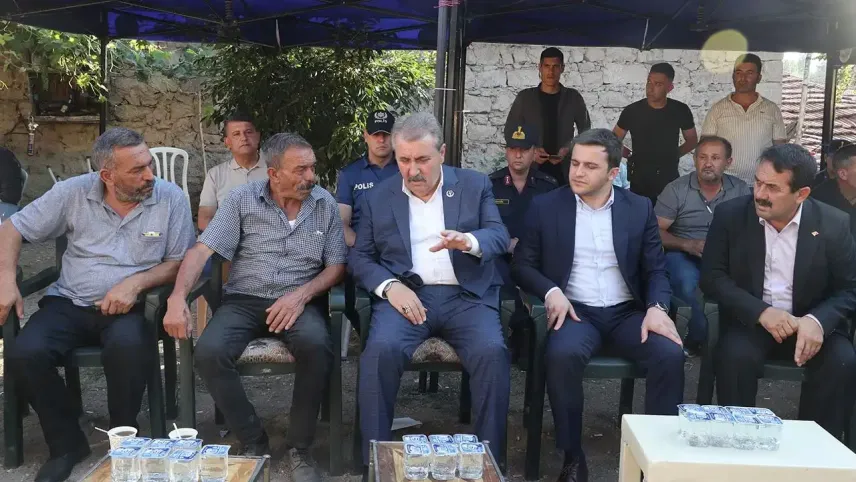 Mustafa Destici'den orman şehidi ailelerine ziyaret haberinin görseli