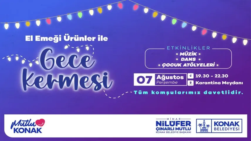 Konak’ta kadınların el emeği ‘Gece Kermesi’nde buluşuyor haberinin görseli