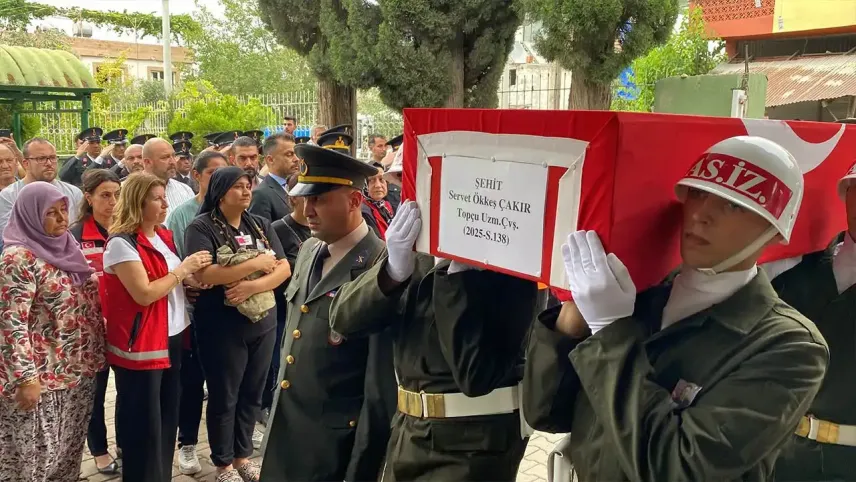 Şehit Topçu Uzman Çavuş Servet Ökkeş Çakır&#039;a son görev haberinin görseli