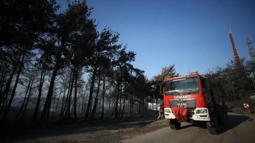 Alevler durdu, soğutma başladı: Çanakkale’de iki yangında kritik gelişme haberinin görseli